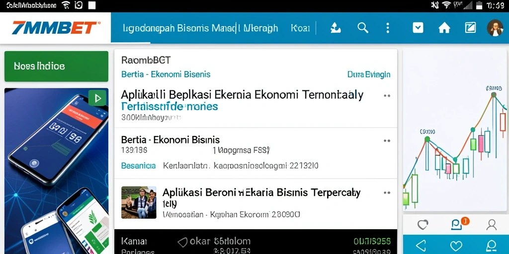 Tampilan antarmuka aplikasi 7MMBET untuk berita Ekonomi Bisnis.