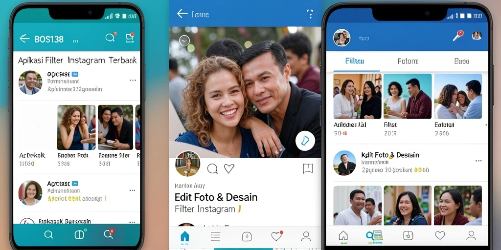 Antarmuka BOS138 yang ramah pengguna dengan pilihan filter yang beragam.