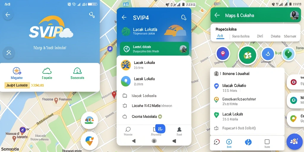 Antarmuka SVIP4 yang menampilkan fungsi Lacak Lokasi secara jelas.