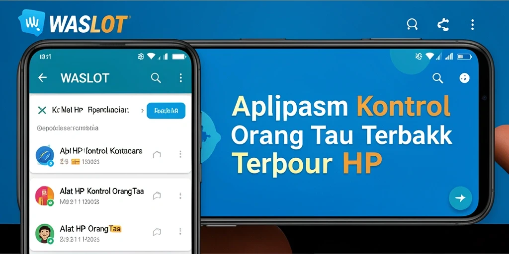 Antarmuka pengguna WASLOT yang intuitif untuk kontrol orang tua.